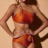 2023 Orange Sexy Sling Bikini & Sun Protection Long Dress Set