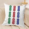 Cute Mahjong Cushion Cover Pillowcase Ultra Soft Skin Friendly Fabric Cloud Like Comfort & Concealed Zipper