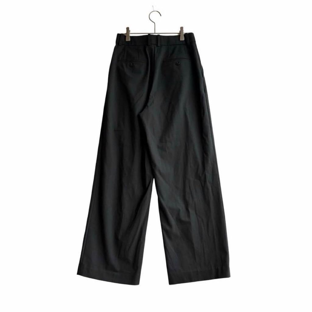 Used a544 Uniqlo Tuck Wide Pants Black M Slacks One-Tuck Black