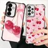 Cherry Bow Sweet Soft Phone Case For Samsung A17 A27 A07 A37 A57 A16 A56 A15 A55 A14 A54 A13 A53 A26 A36 A25 A35 A24 A34 A23 A33