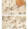 Chemise en Coton et Lin à Manches Longues et Décolleté en V Florale Gorge d'Hiver – Style Printanier Élégant pour Femme