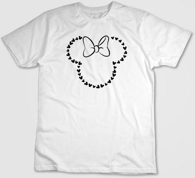 Famous Minnie Mouse Figure,Short Sleeve T Shirt Men / Woman H379