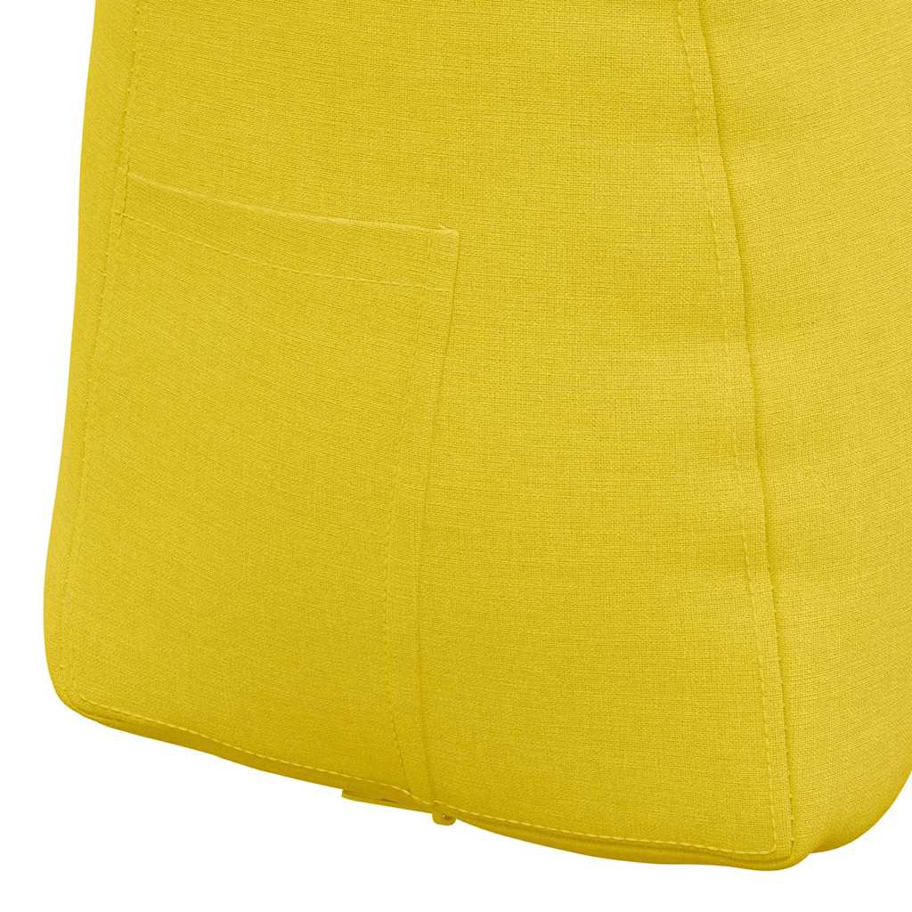 Back Cushion Light Yellow 45 x 24 x 50 cm Fabric