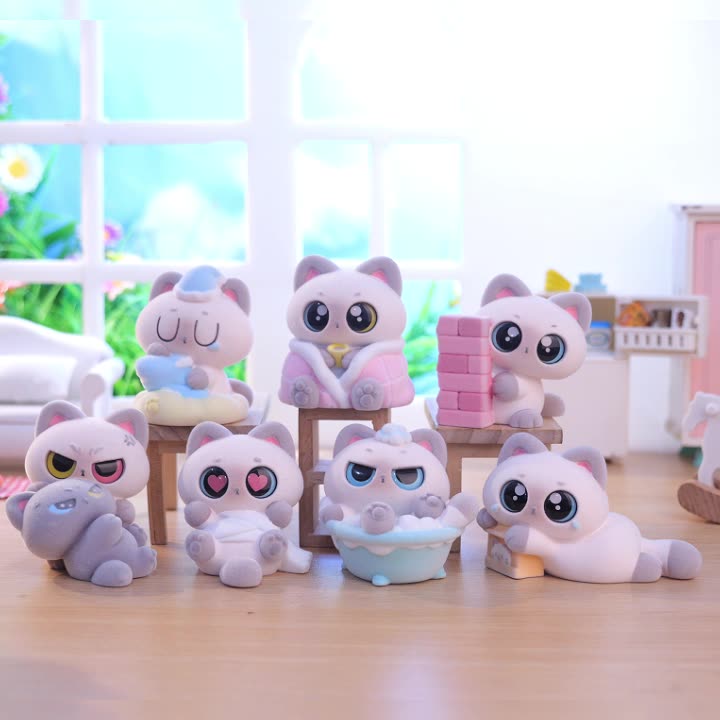 New Little Siam Second Wave Blind Box Cute Cat Doll Desktop Ornament Surprise Birthday Gift