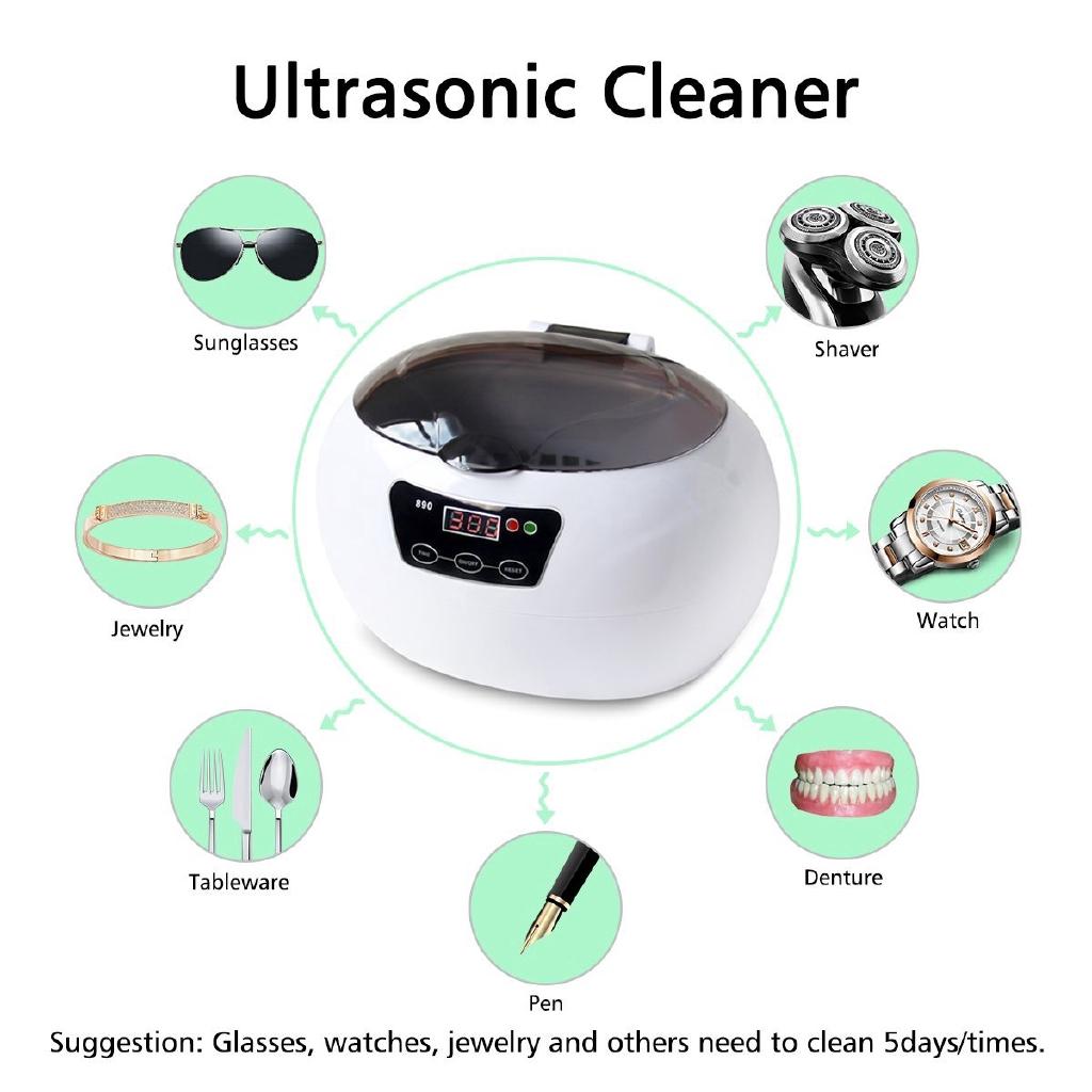 35W Charminer 600ML Professional Jewelry Cleaner Washer Machine for Cleaning Eyeglasses New