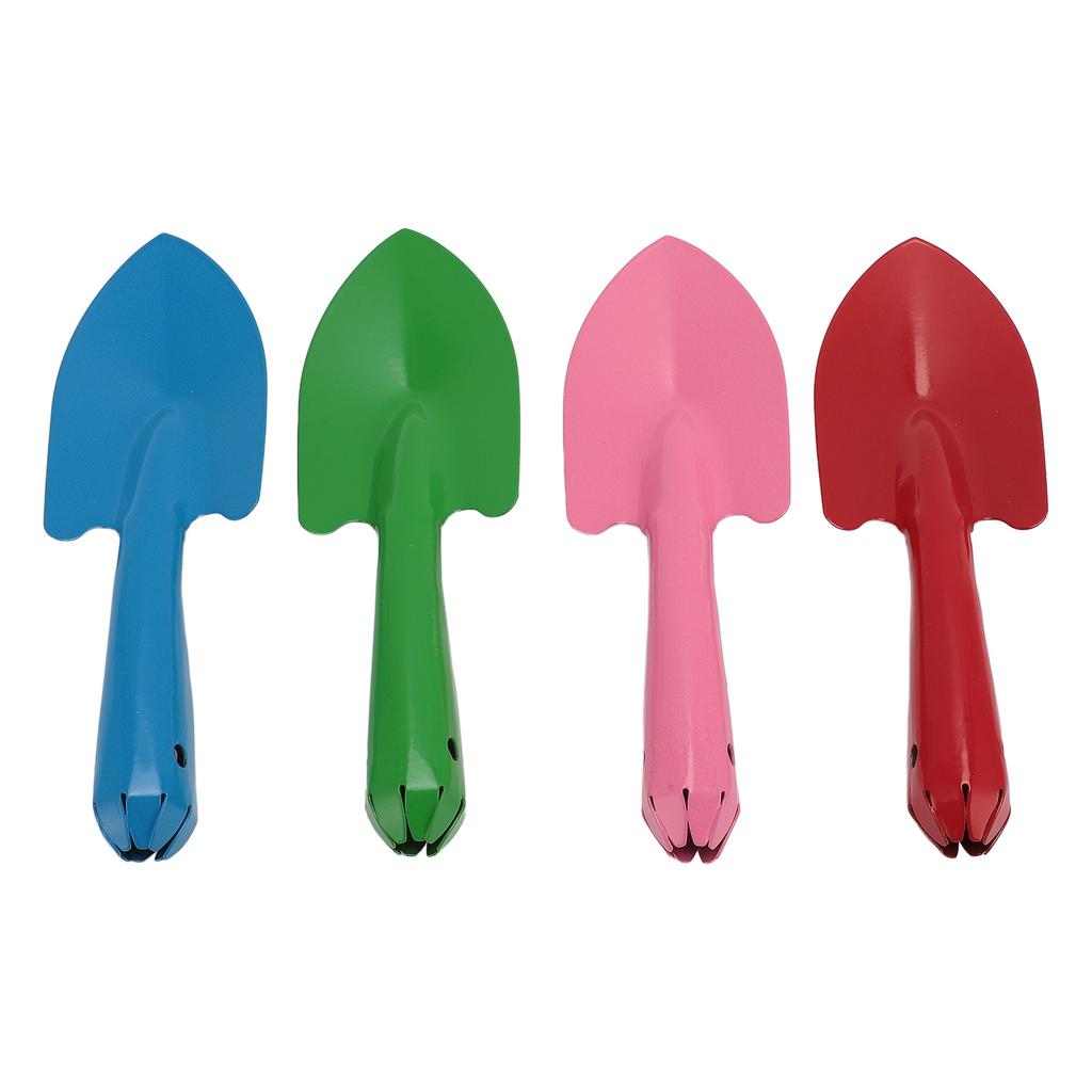 4Pcs Garden Shovel Set Colorful Metal Hand Trowel for Flower Soil Planting Digging Transplanting