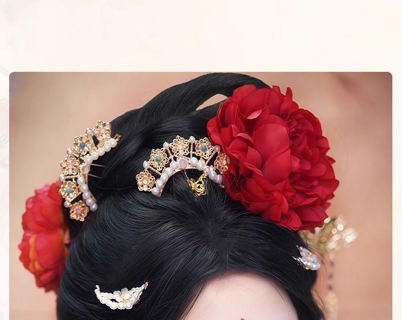 Hanfu Lazy Bun Wig - Ju Jingyi Inspired Tang Dynasty Hair Accessory