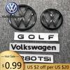 2026 New For VOLKSWAGEN VW Car Front Badge Logo Covered ABS Sticker For Volkswagen Golf 5/6/7/7.5/8 280TSI Front and Rear Logo T
