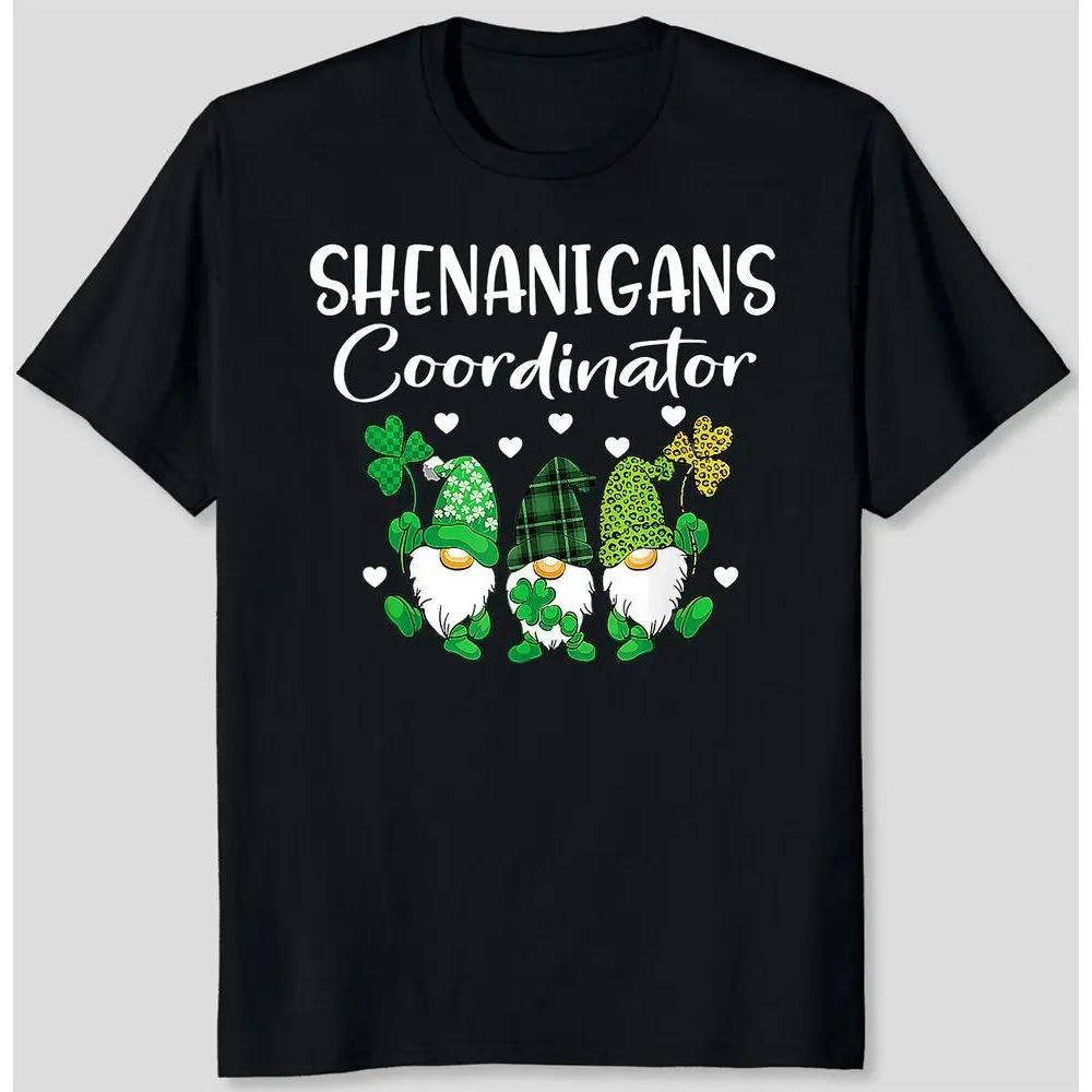 

Shenanigans Coordinator St Patricks Day Gnomes Green Proud T-Shirt XXXXXL чёрный
