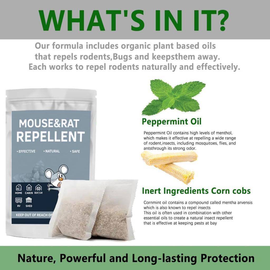 Plant Components Drive Away Rodents And Rodent Control Kits