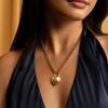 [Olivia Burton] Autorisierter Händler - Damen-Anhänger Halskette 24100262 Klassischer Schloss Herz Gold Anhänger Halskette