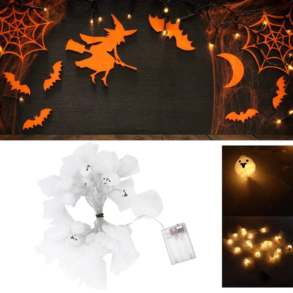 Skeleton Lights Mini Portable Battery Powered Energy Saving LED Lights Halloween Skull Lights