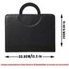 Multifunctional Contract File Folders PU Leather Document Organizer  Office School Supplies