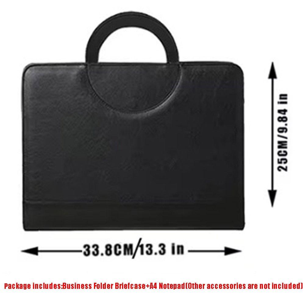 Multifunctional Contract File Folders PU Leather Document Organizer  Office School Supplies