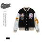 QIYOU 2025 Autumn Unisex Casual Printed Baseball Jacket