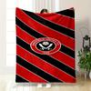 Sheffield United FC Designed Flannel Blanket for Bedroom, Living Room, Sofa, and Nap