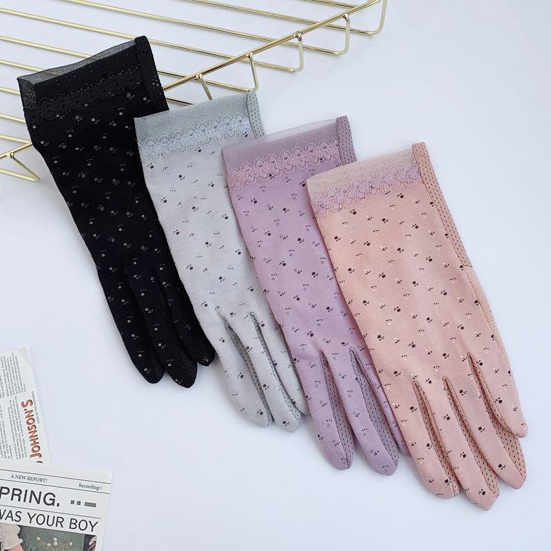 Sunscreen Gloves Thin Pure Cotton UV Protection