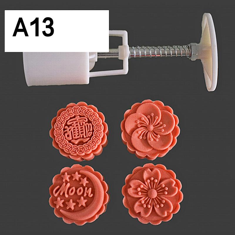 

Форма для лунного пряника в форме цветка, форма для фестиваля середины осени, плунжеры, кондитерская помадка, инструменты для украшения