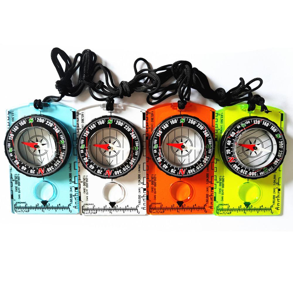 1 Pc Outdoor Field Multi-functional Compass Compass Compass Map Ruler Has A Variety of Colors