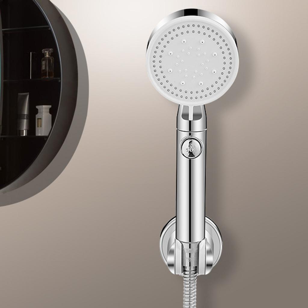 Bathroom Adjustable Wall Mounted Shower Head Holder Universals Suction Cup Shower Mount Holder Base Easy Installation