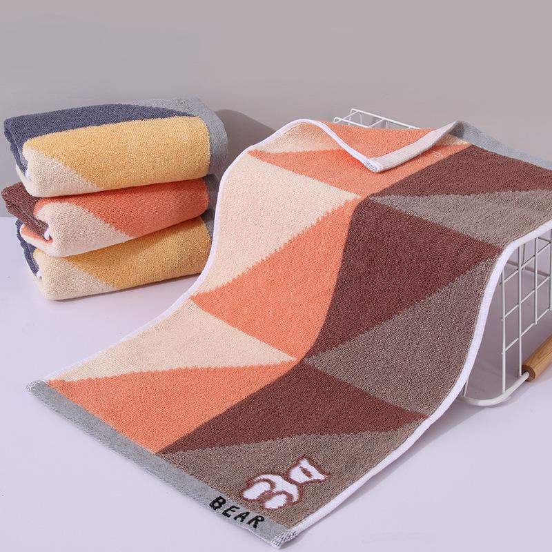 1 STK Håndkle Barnebomull A-klasse bomullsbomullshåndkle fortykket Absorberende Husholdningshåndkle Vask Ansiktshåndkle Absorberende håndklær til flerbruksbruk