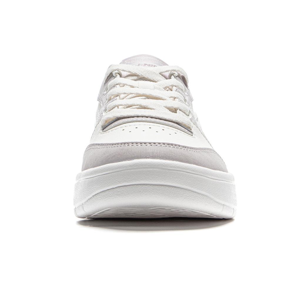 New LiNing Yuanbao V3 Anti Slip Wear Resistant Low Top Skateboard Shoes Women's White Purple AGCV108-1