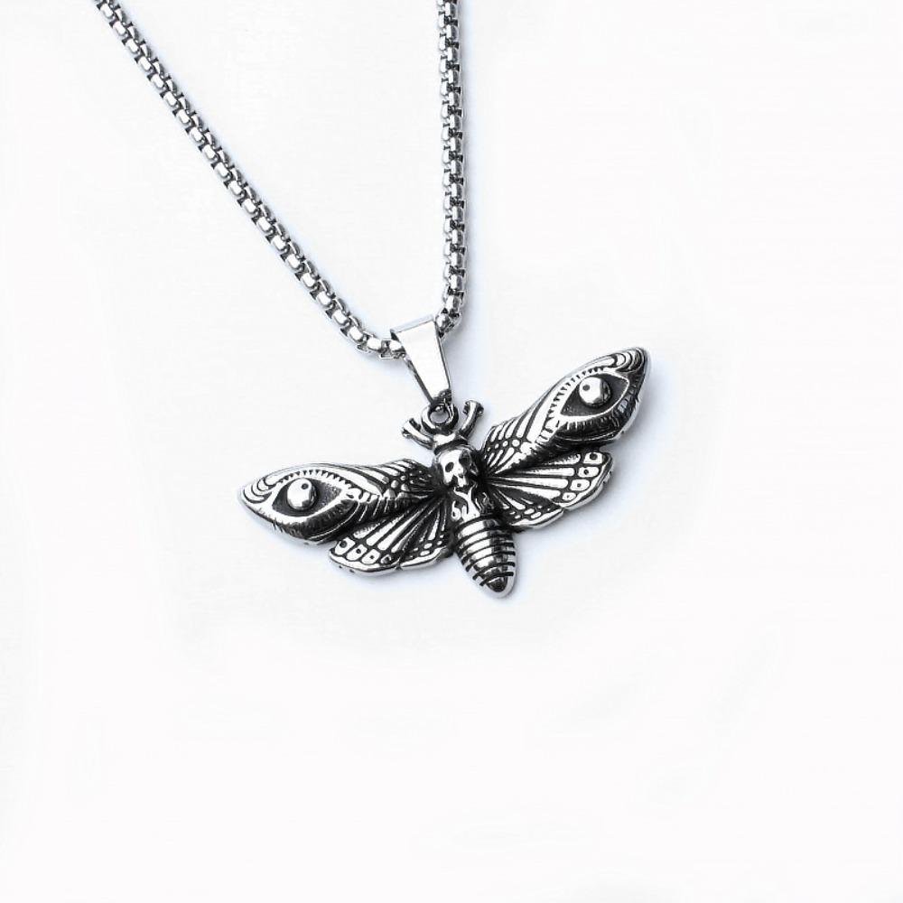 Vintage Viking Iron Triangle Shield Titanium Steel Pendant Necklace for Men