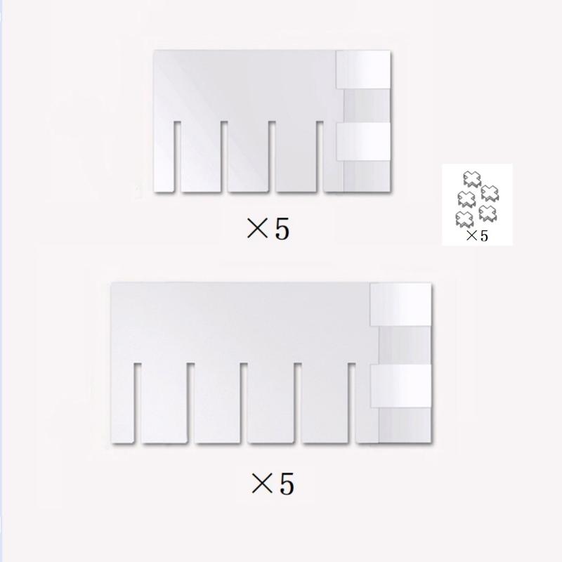 4/15Pcs Drawer Dividers With Fixed Buckles, DIY Adjustable Underwear Cosmetics Office Utensils Drawer Dividers