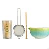 5-teiliges Matcha-Set, Porzellan, handgefertigt, chinesische traditionelle Utensilien für Teeliebhaber Schale