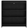 Sideboard in Black Oak Finish 75 x 36 x 80 cm Engineered Wood