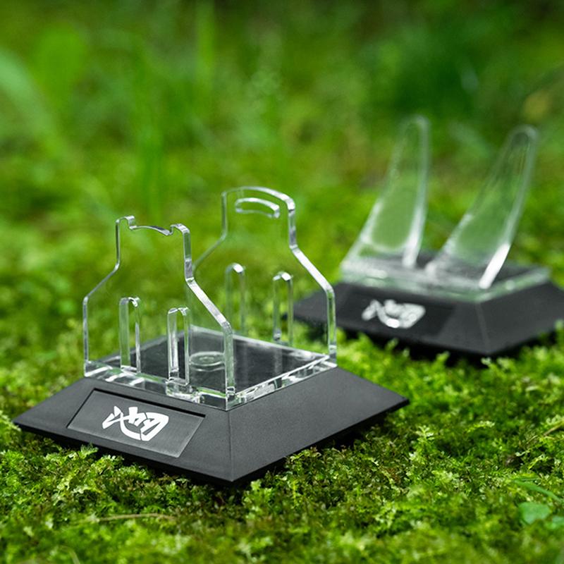 Acrylic Fishing Reel Display Holder Spinning Baitcasting Reel Stand Rack Durable Non Slip Water Drop Wheel Display Stand Support