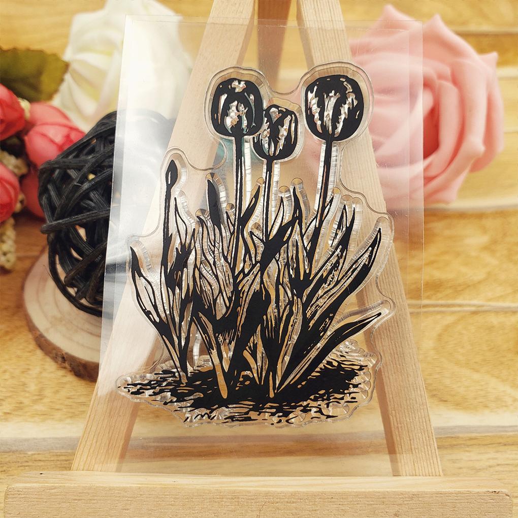 Stamps Kit Clear Card Making Sunflower Stamping Seal Exquisite Silicone Stamp Recording Workmanship Transparent Stampers