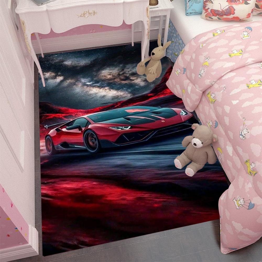 Car Game Carpet Cartoon Living Room Bedroom Kitchen Sofa Table Balcony Rug Non-slip Washable Mat Exquisite Home Ornaments