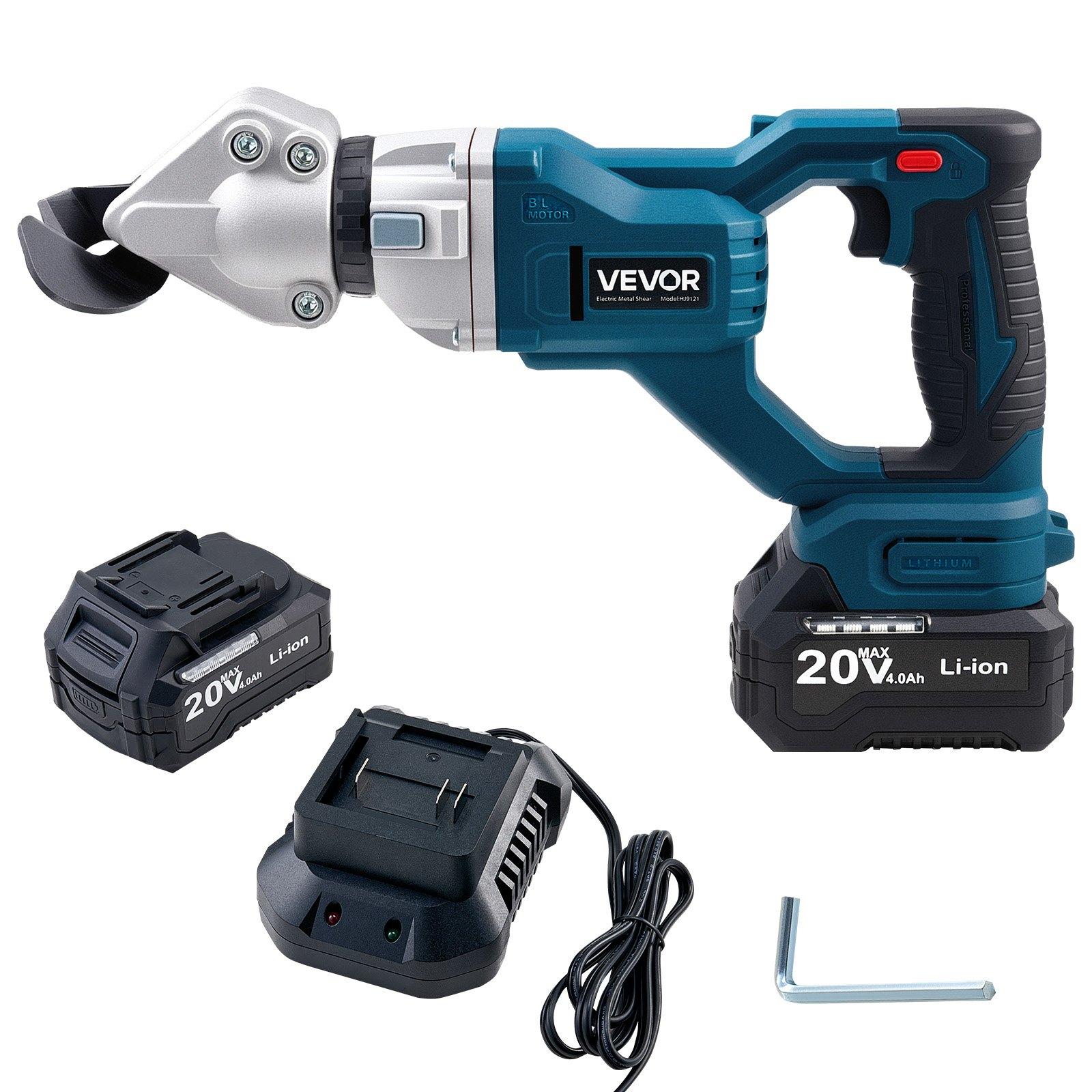 VEVOR Metal Shear, Cordless Sheet Metal