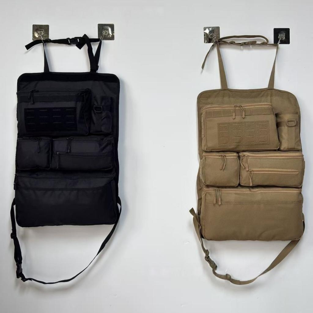 Multifunctional Tactical Luggage Organizer Storage Bag for Car Rear Seats Outdoor Hanging Seat Bag - Easy Access Travel Essentia