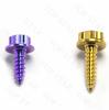 TMJ Gr5 Titanium Bolts Air Filter Bodywork Self-Tapping Screw Flange Head Hex Screw Bolts for Motorcycle Car Bicycle