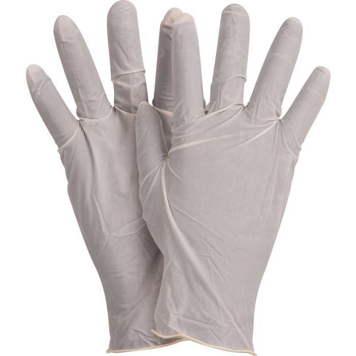 GANTS JETABLES LATEX LOT 20 PIÈCES SORBO