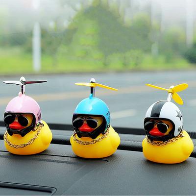 Autowaren Geschenk Gebrochener Windhelm Kleine gelbe Ente Autodekoration Zubehör Windbrechende Wellenbrechende Ente Radfahren Dekor
