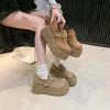 Retro Thick-soled All-inclusive Women's New Autumn Models, Small People Gain Height and Pedal Loafers.