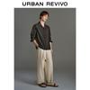 UR Men's Retro Casual Long Sleeve Button-Down Shirt