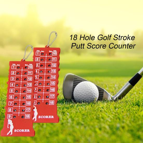 Golf Scoreboard Anti-crack Waterproof Clearly Marked Thickened Golf Scoring Metal 18 Hole Golf Stroke Putt Score Counter Golf Sport