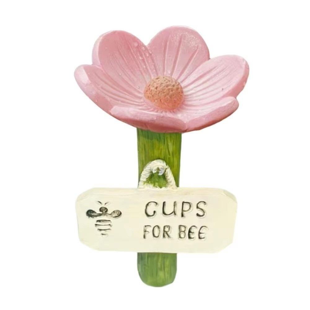 Resin Insect Drinking Cup Colorful Garden Decoration Bee Butterfly Water Dispenser  Beekeeping