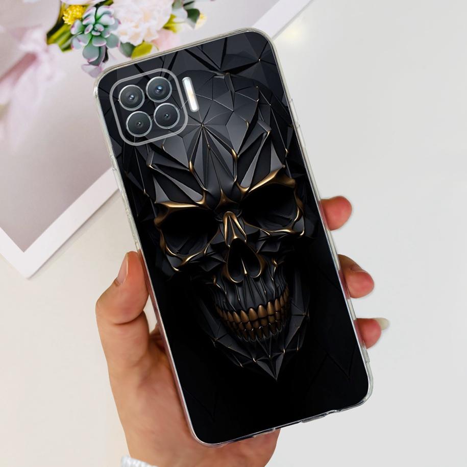 For OPPO Reno 4 Lite Case CPH2125 Phone Case Cute Cartoon Soft Silicone Back Cover For OPPO F17 Pro CPH2119 Coque A93 2020 Funda