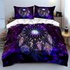 Dreamcatcher Purple Bedding Set Bedding Duvet Cover Set Duvet Cover Pillowcases (1 * Duvet Cover 2 * Pillowcases, without duvet insert)