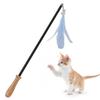 Cat Teaser Wand Retractable Interactive Cat Feather Toy With Bell For Cat Kitten