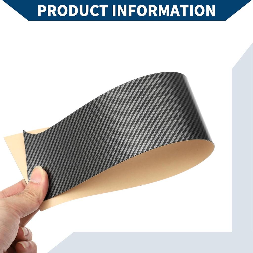 Door Pillar Window Trim Front Rear Left Right Anti Scratch Sticker Pillar Posts Cover for Honda HRV 2016-2021 Carbon Fiber Pattern Black