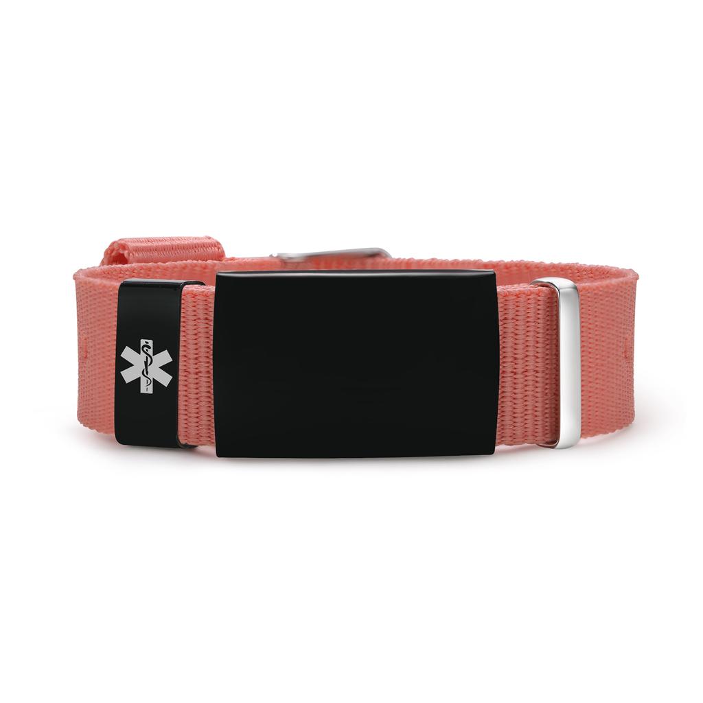 Custom Medical Alert Bracelet for Women, Adjustable Sport ID Wristband Personalized Free Engraving Unisex Ift