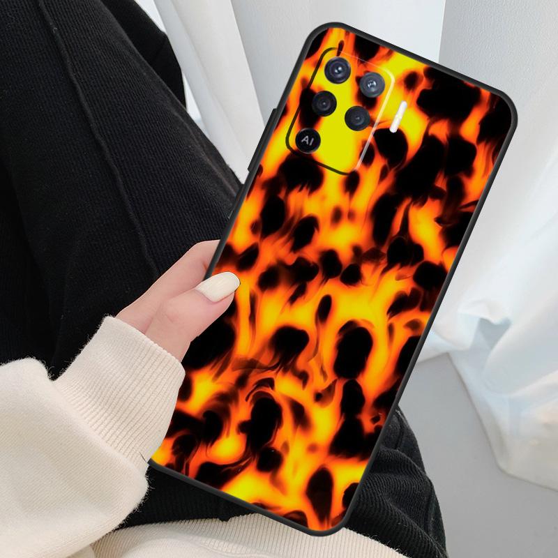 Vintage Tortoise Shell Case For Oppo A18 A38 A58 A78 A98 A80 A60 A40 A96 A76 A16 A94 A74 A54 A15 A17 A57 A77 A5 Pro