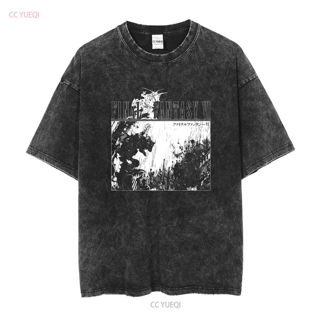 Final Fantasy VI T Shirt Vintage Style 6 long or short sleeves vintage Washed designer clothes Slightly Comfortable streetwear