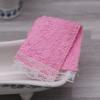 1PC Dollhouse Mini Bathroom Lace Towel Doll Bathroom Bath Towel Shooting Scene Props